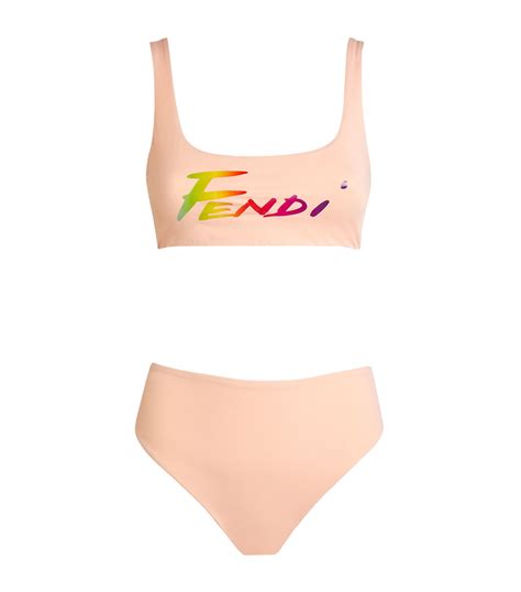 fendi top womens logo|fendi bikini top.